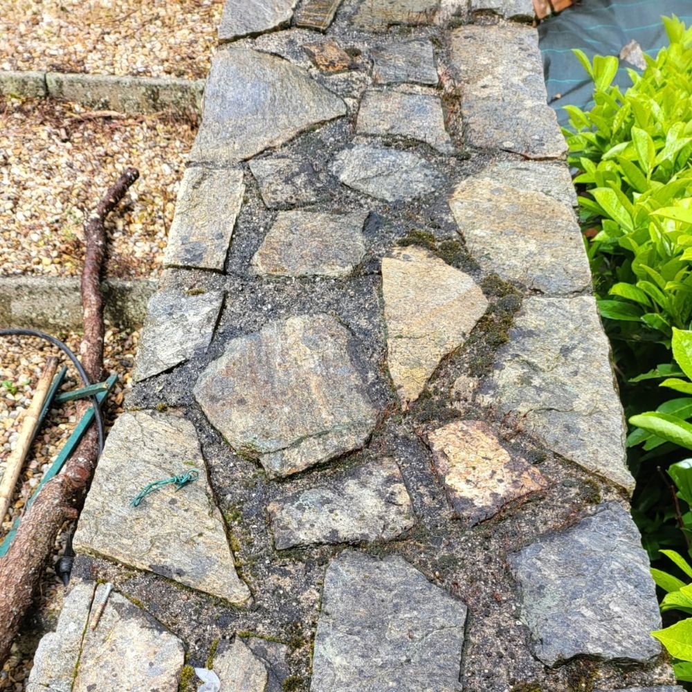 before pressure washing